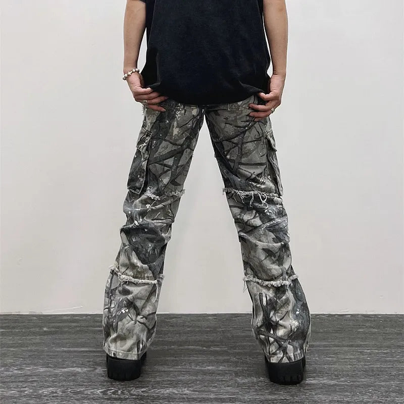 Y2K Baggy Camo Cargo Jeans