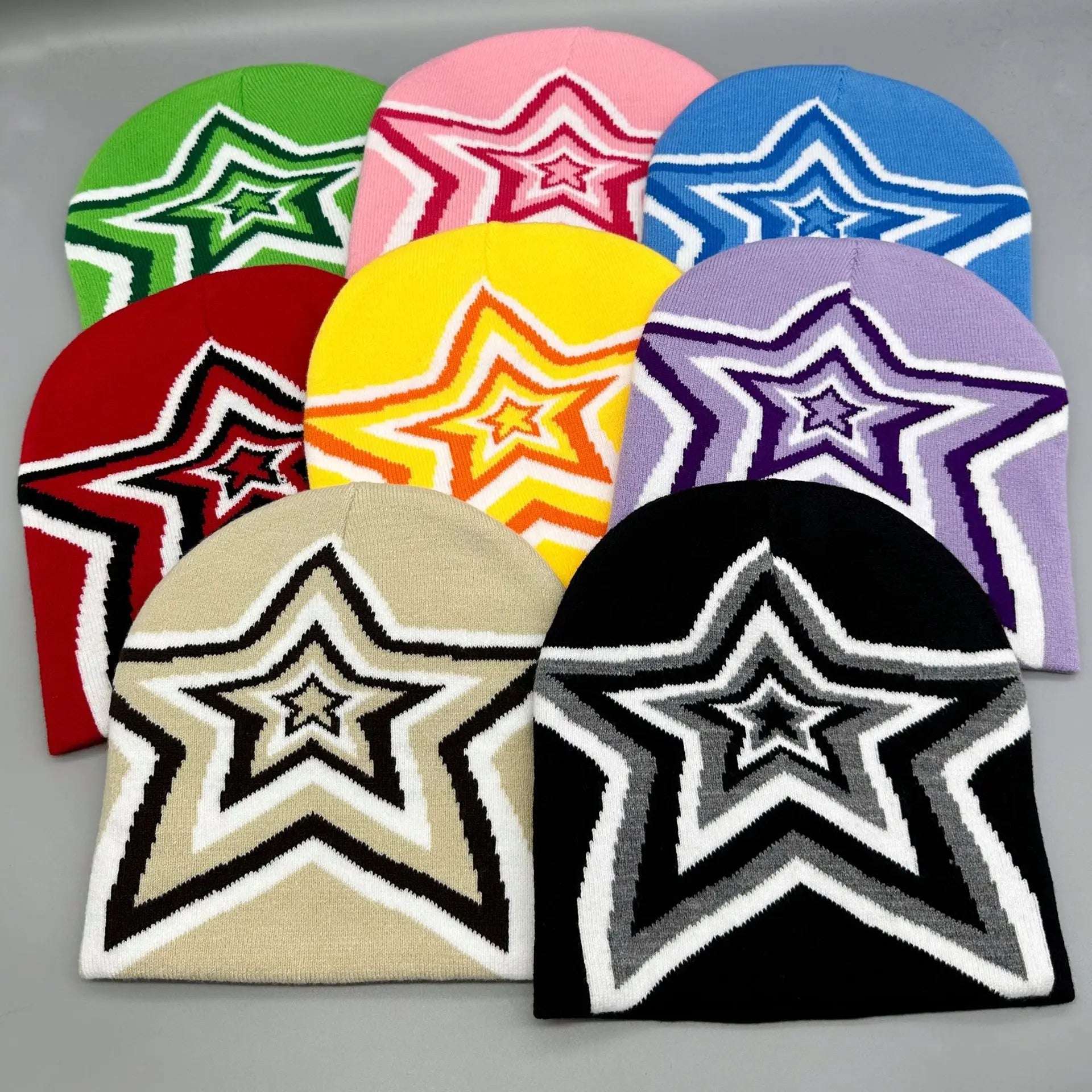 Y2K Effervescent Star Beanie