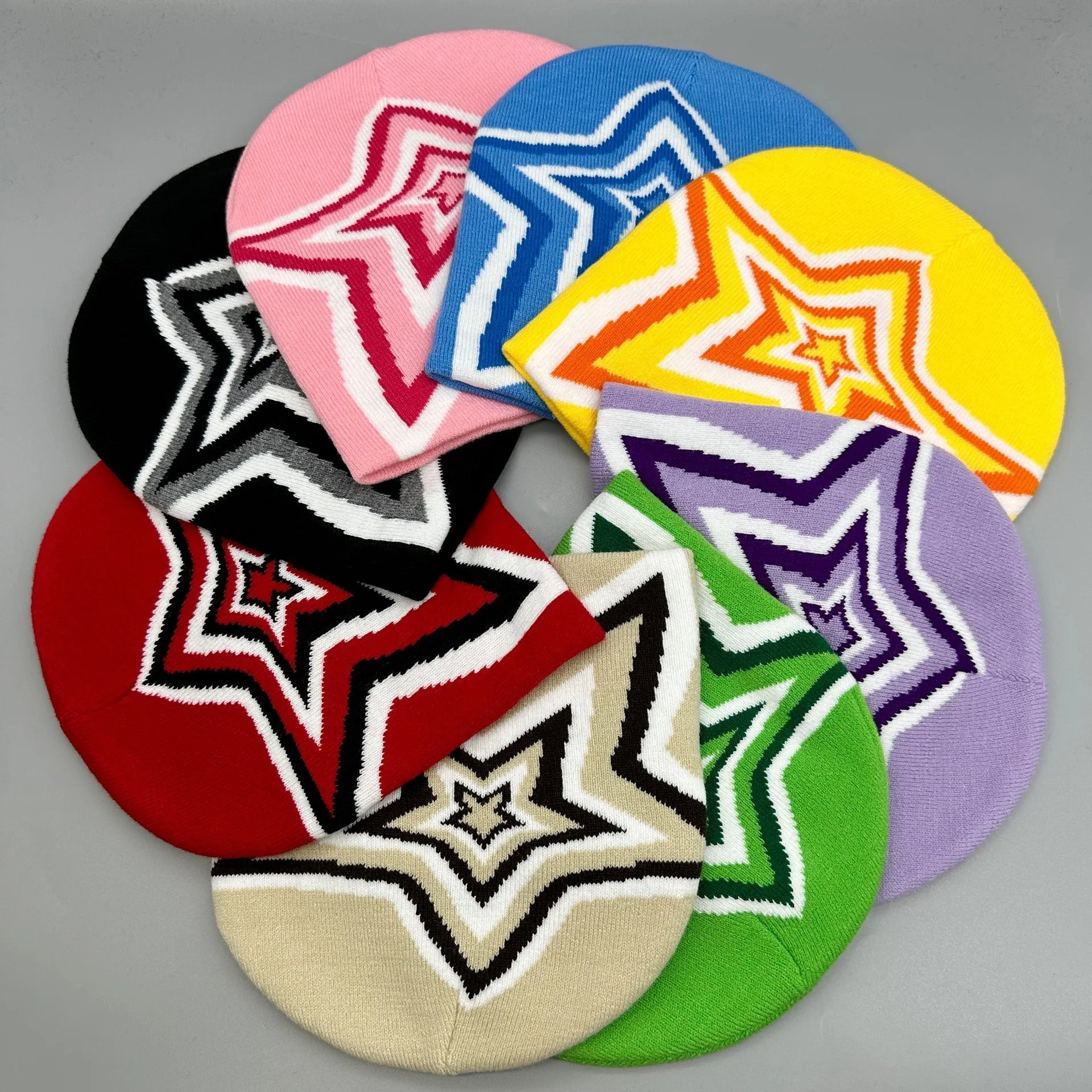 Y2K Effervescent Star Beanie