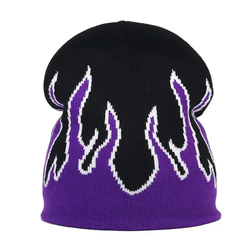 Y2K Flame Beanie