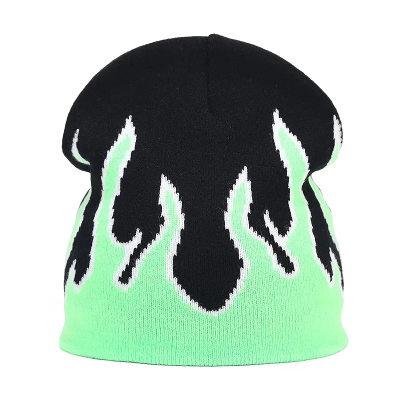 Y2K Flame Beanie