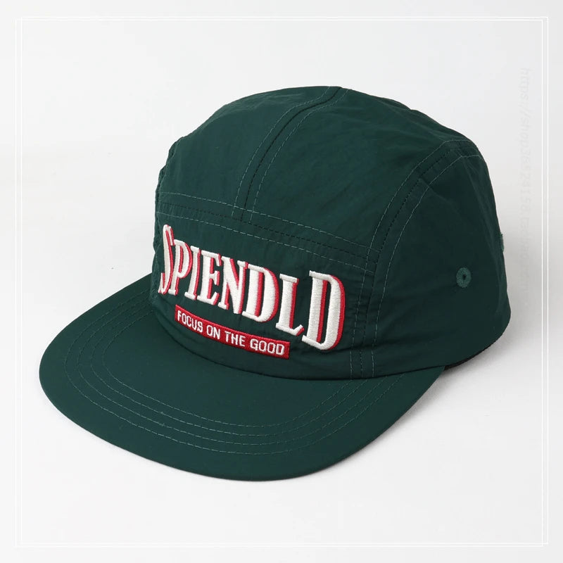 Y2K Flat Brim Embroidered Baseball Cap