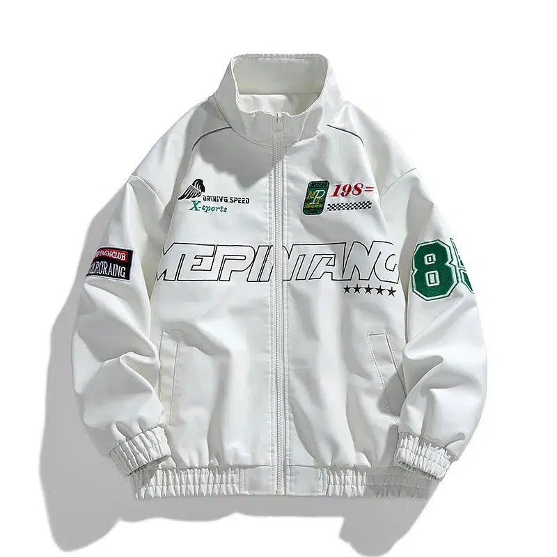 Y2K Racing Leather Jacket