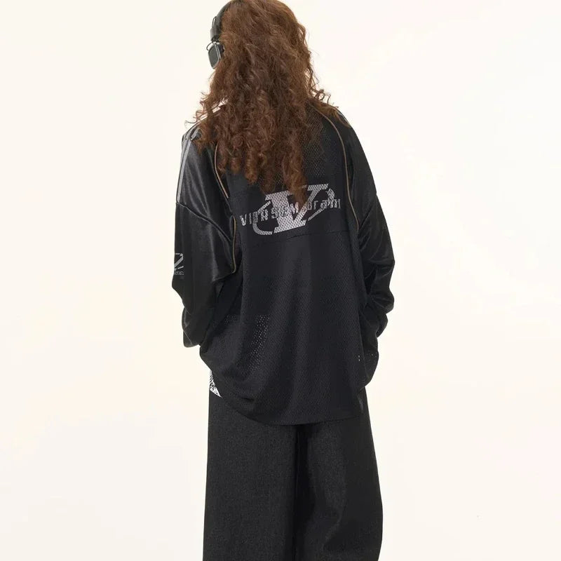 Y2K Retro Long Sleeve Printed Jersey