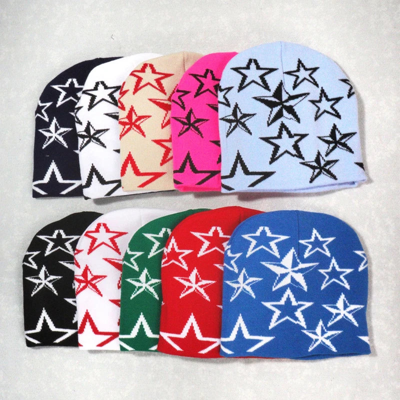 Y2K Star Studded Beanie