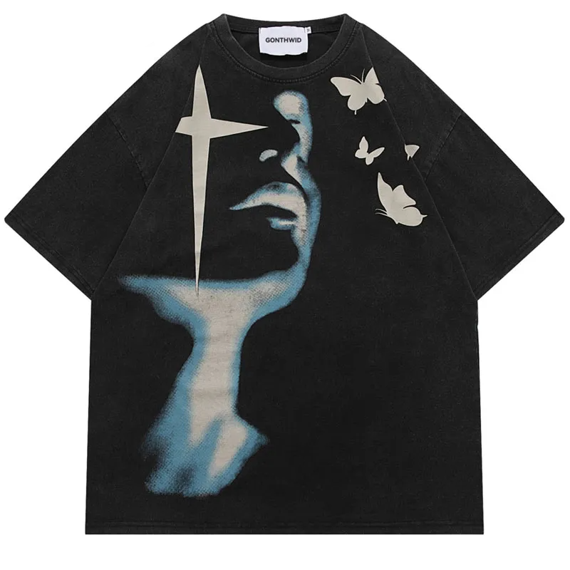Y2K Graphic Baggy T Shirt