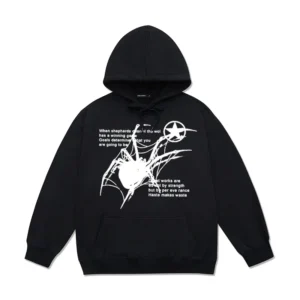 Spider Hoodie Black