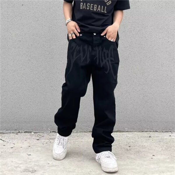 Y2k Black Baggy Jeans